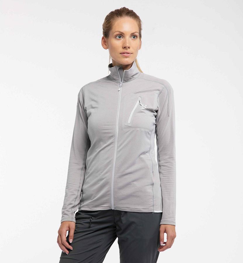 Haglöfs Womens L.I.M Mid Layer Grey New Zealand 21985UTXB